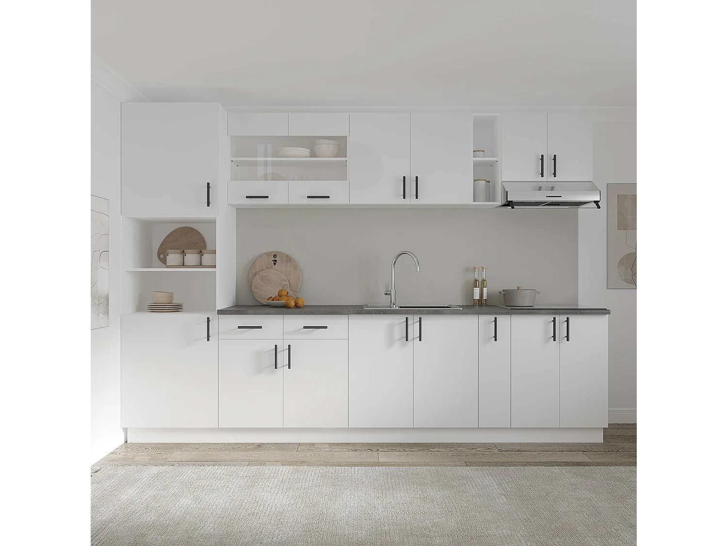 Meuble jolly haaus Karo, Blanc, 20 x 50 x 80 cm