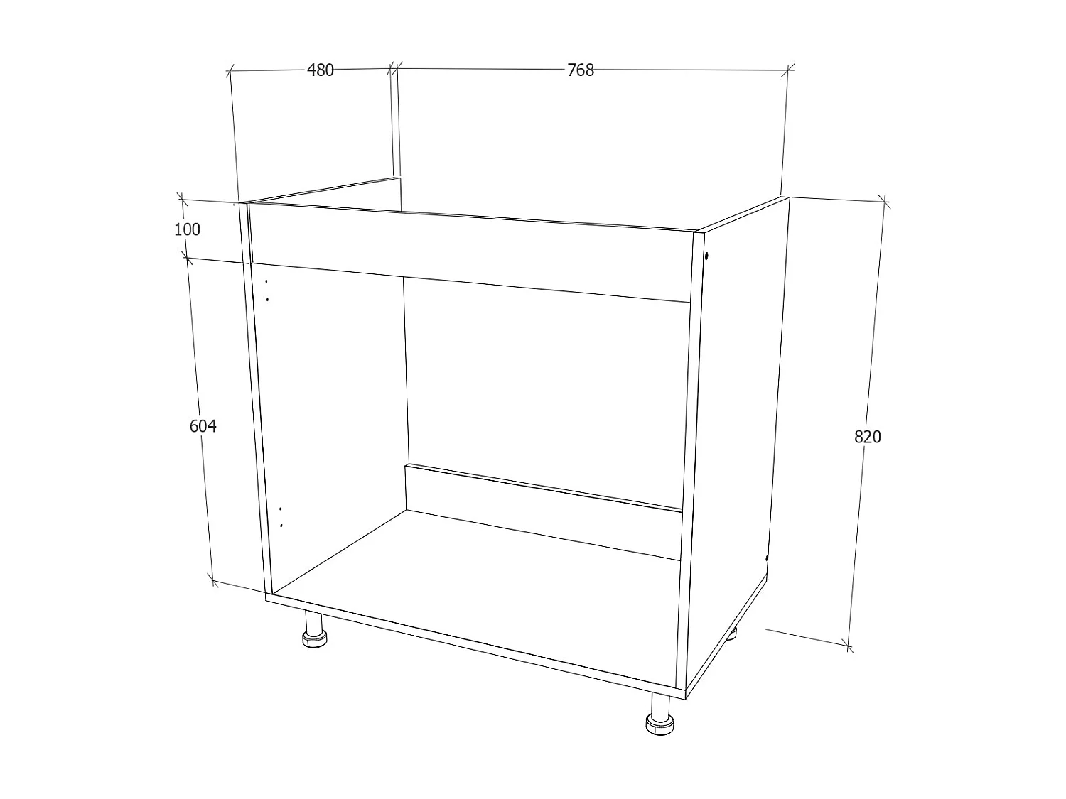 haaus Toro tapa de desagüe, Blanco, 80 x 50 x 82 cm