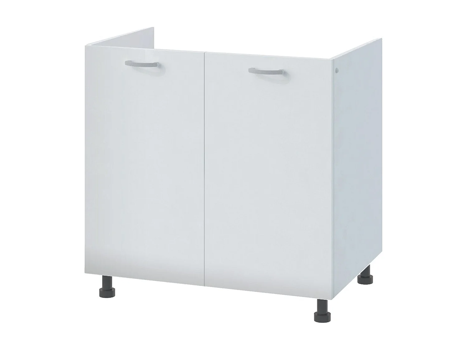 haaus Coperchio di scarico Toro, Bianco, 80 x 50 x 82 cm