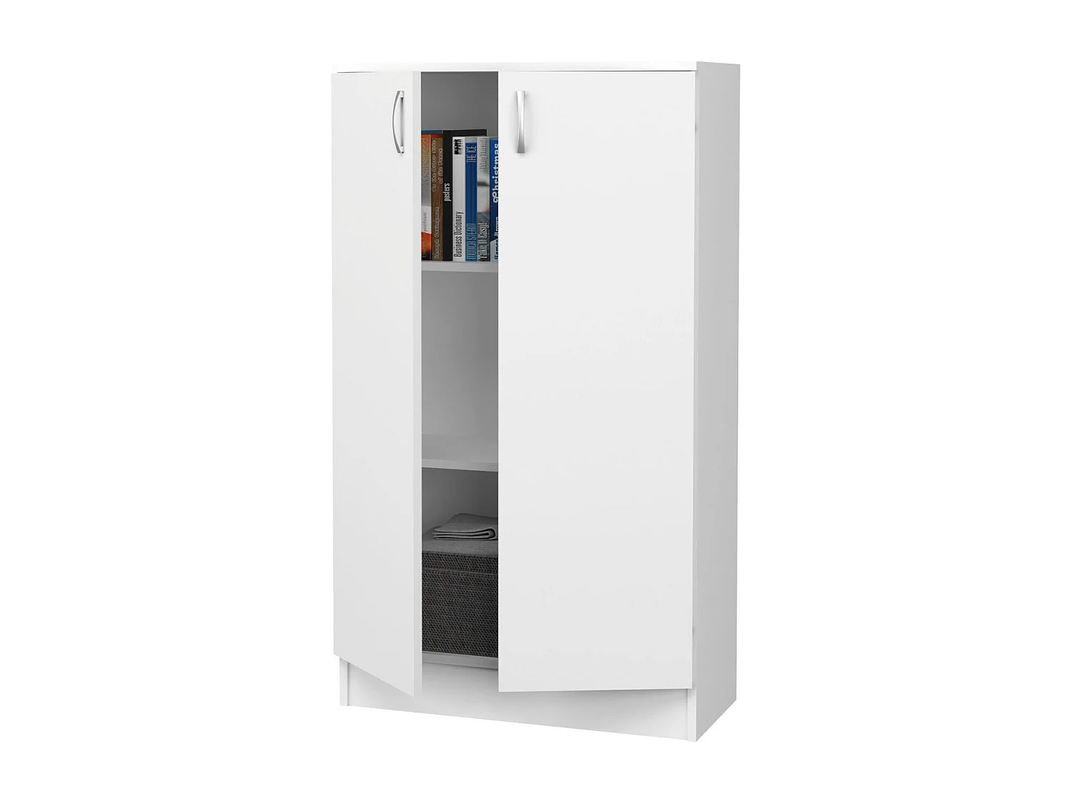 Scarpiera haaus Luton, 2 Ante, Bianco, 62 x 35 x 90 cm