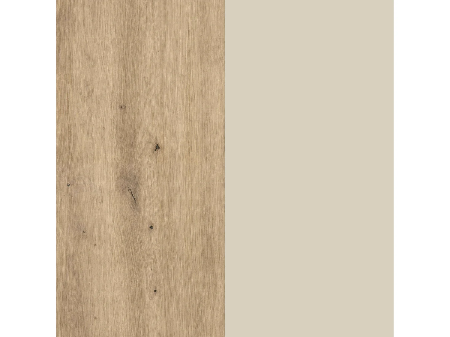 Cómoda Haaus Malmo, 2 puertas, Roble/arcilla artesanal, 81 x 42 x 80 cm