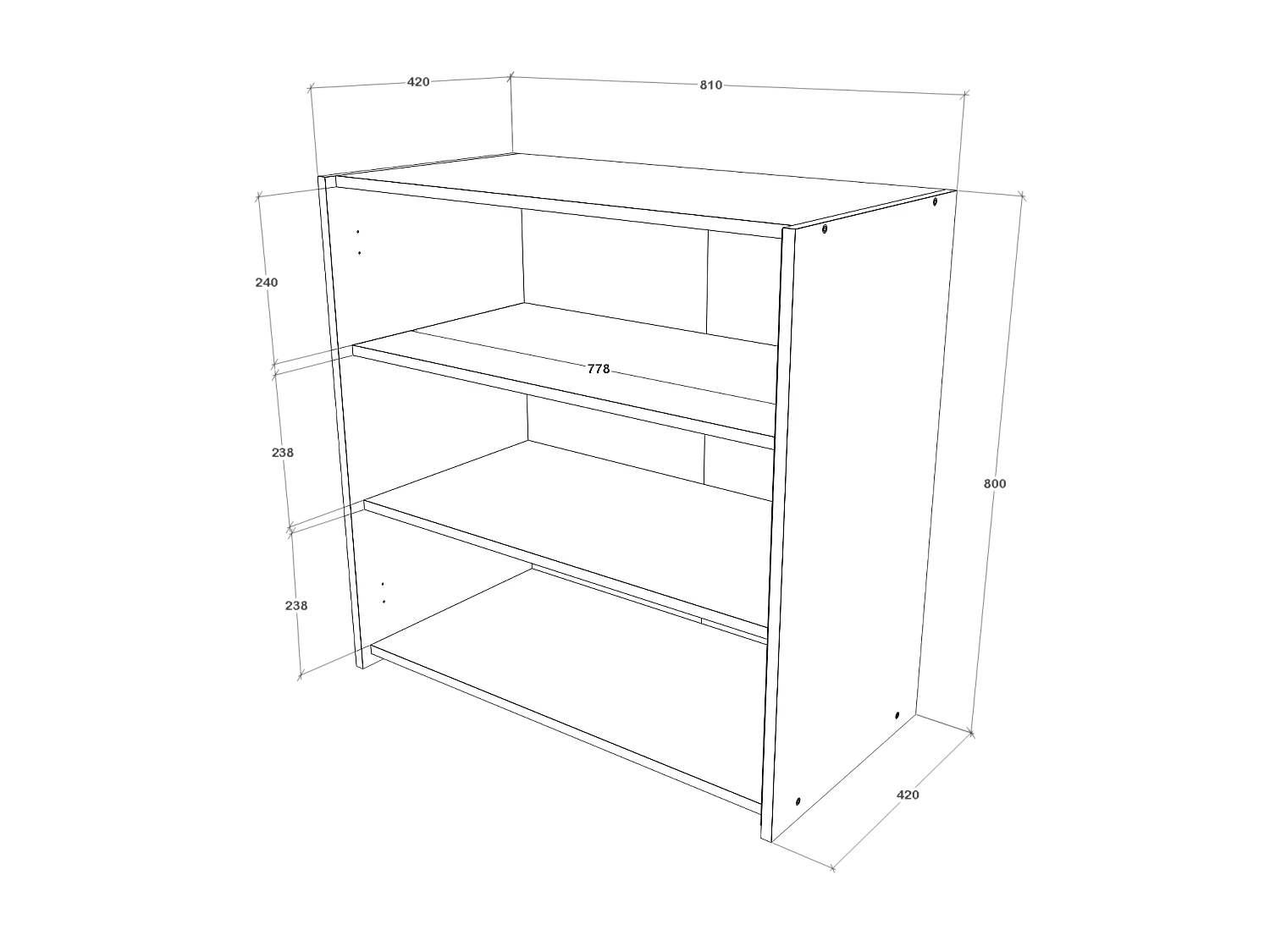 Commode haaus Malmo, 2 Portes, Chêne Artisan/Argile, 81 x 42 x 80 cm