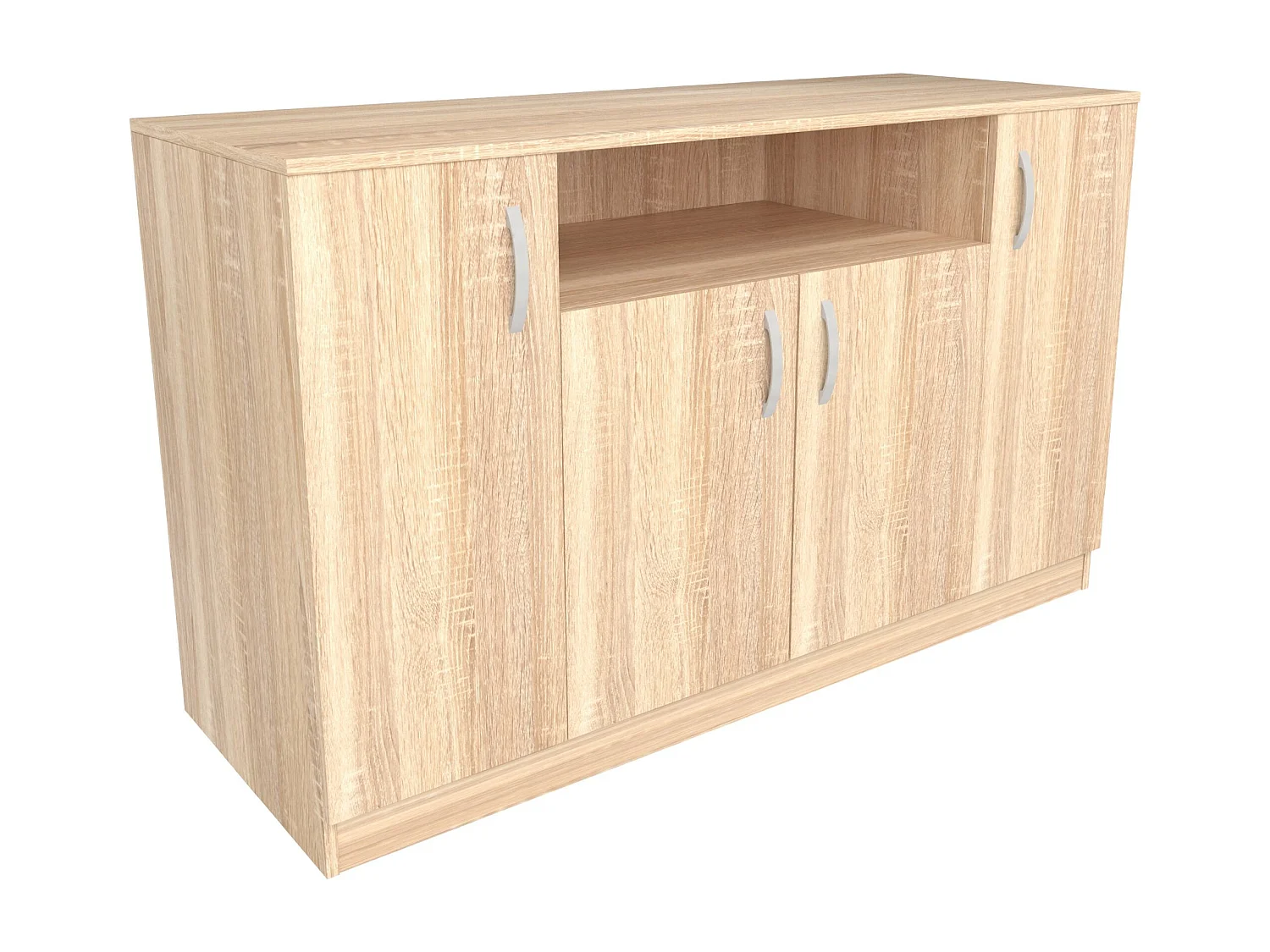 Commode haaus Remi, 4 portes, chêne Sonoma, 135 x 50 x 80 cm