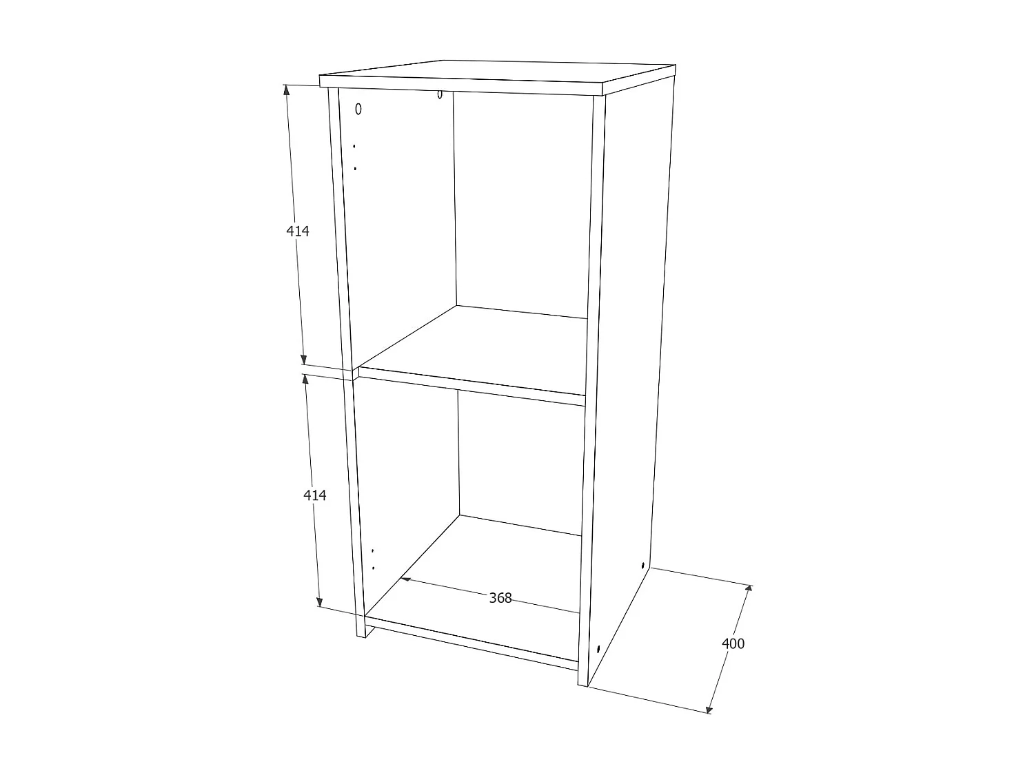 Cómoda haaus Creta, 1 Puerta, Roble Sonoma, 40 x 42 x 90 cm