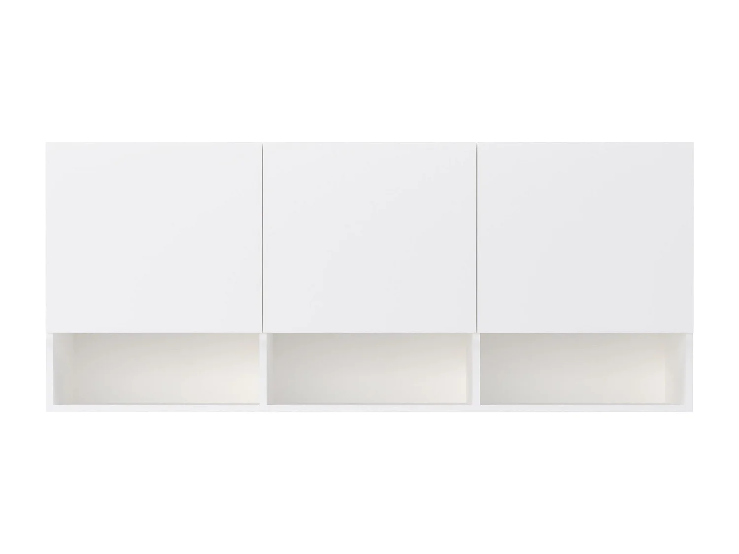 Meuble Suspendu haaus Malmo, 3 Portes, Blanc, 144 x 27 x 60 cm
