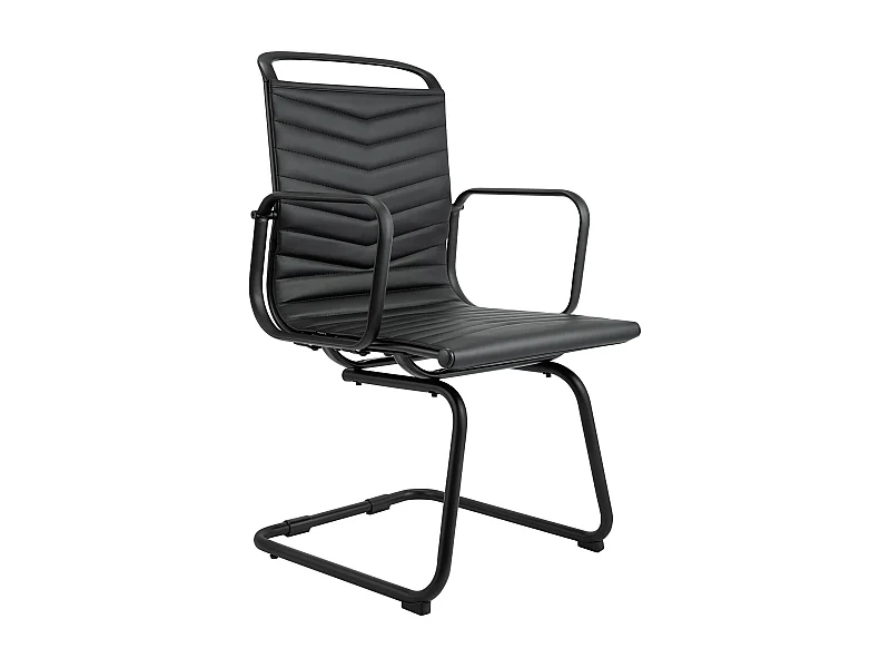 chaises oscillantes - Similicuir - Noir - Tomkin