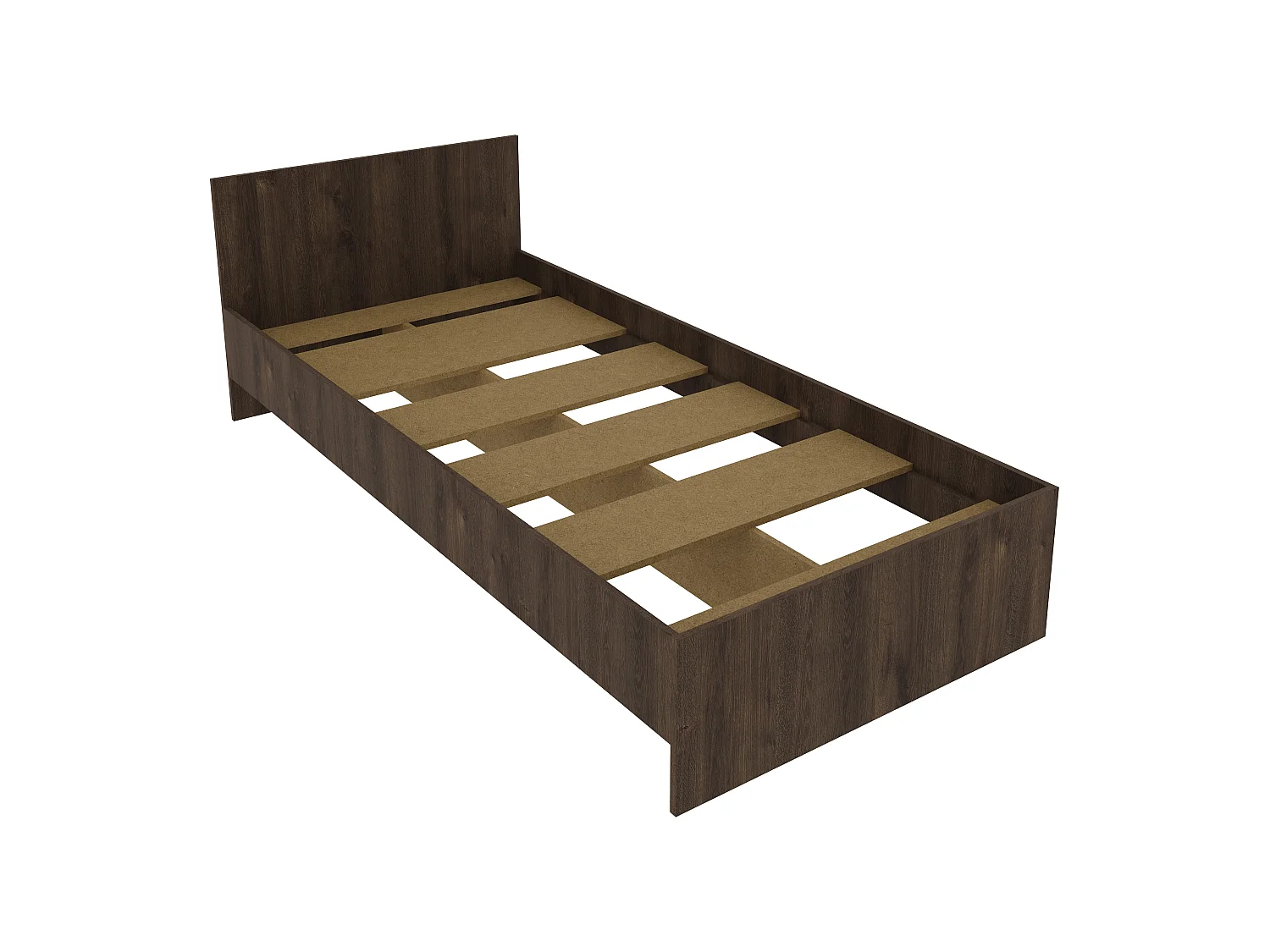 Lit haaus Remi 90x200 cm chêne bronze