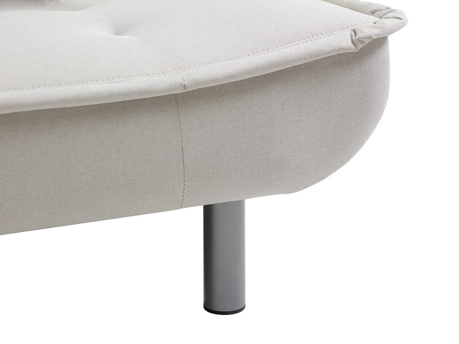 3-seater click-clack sofa bed - fabric - beige - MISHAN