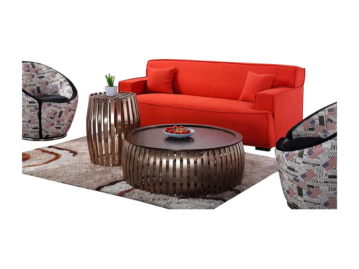 Table basse bois ZLATO - Noyer - Bois foncé