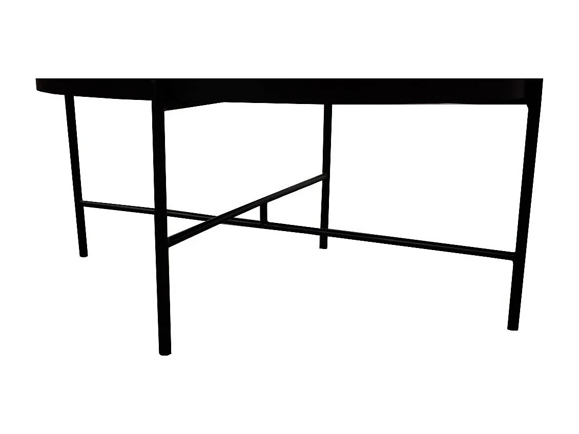 Table basse marbre PINTO - Noir - Noir