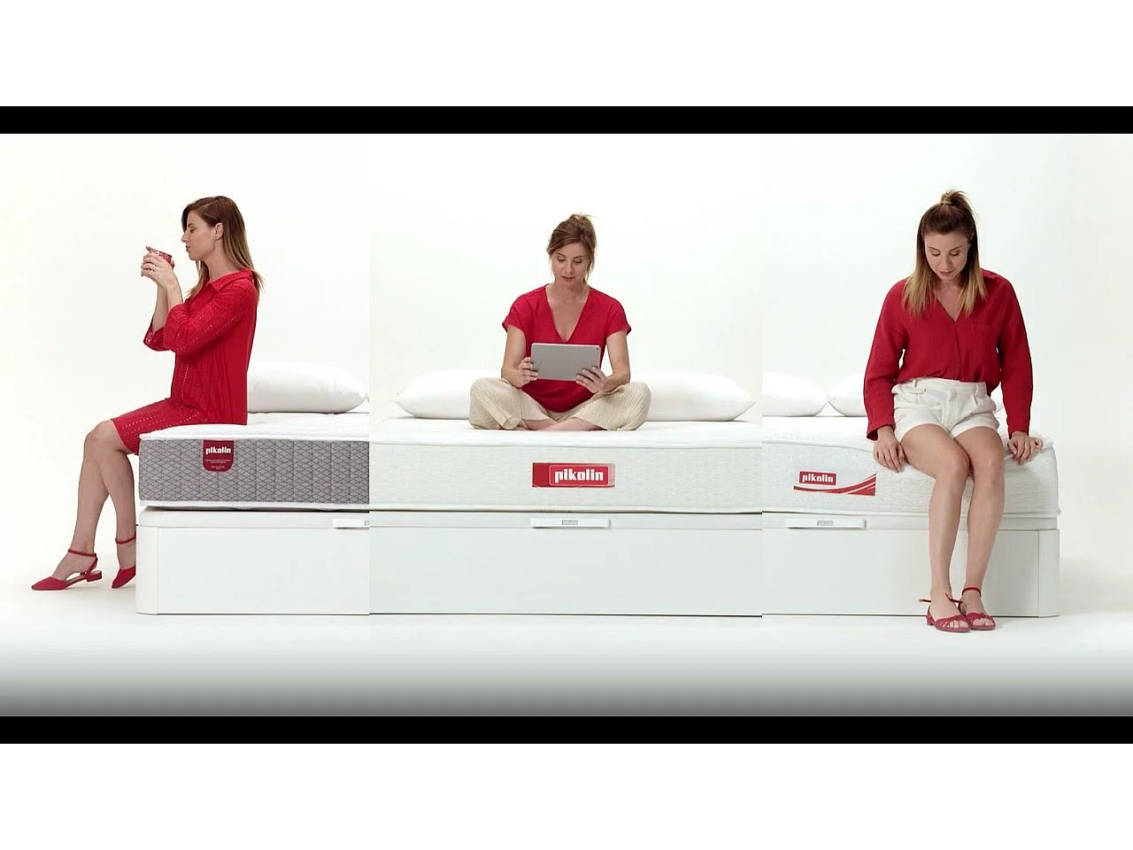 Colchón 135x190cm, canapé y almohada| PIKOLIN HR| Blanco| Montaje