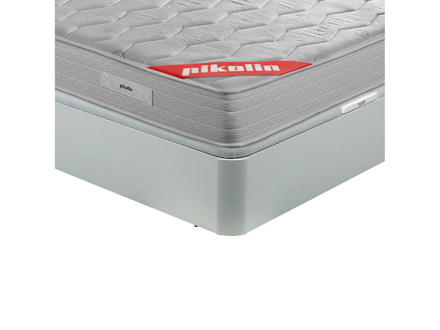 Colchón 135x190,canapé y almohada PIKOLIN HR Blanco Montaje Incl