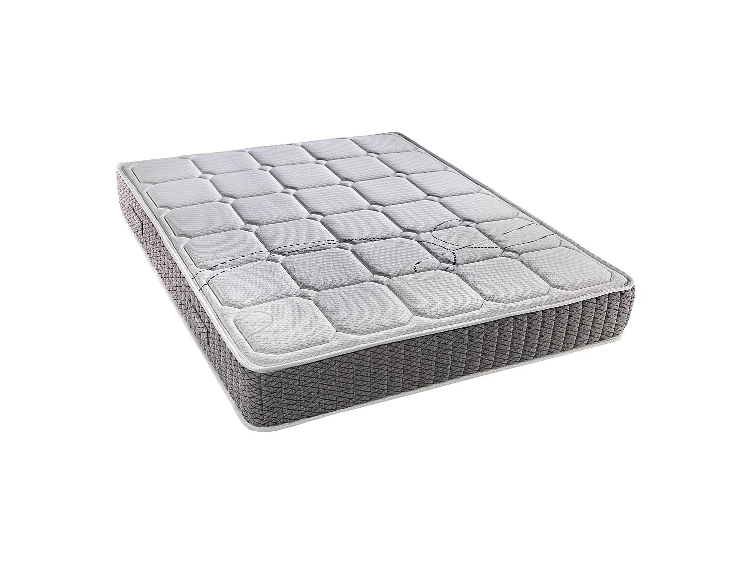 Colchón 135x190,canapé y almohada PIKOLIN Troas Blanco Montaje Incl