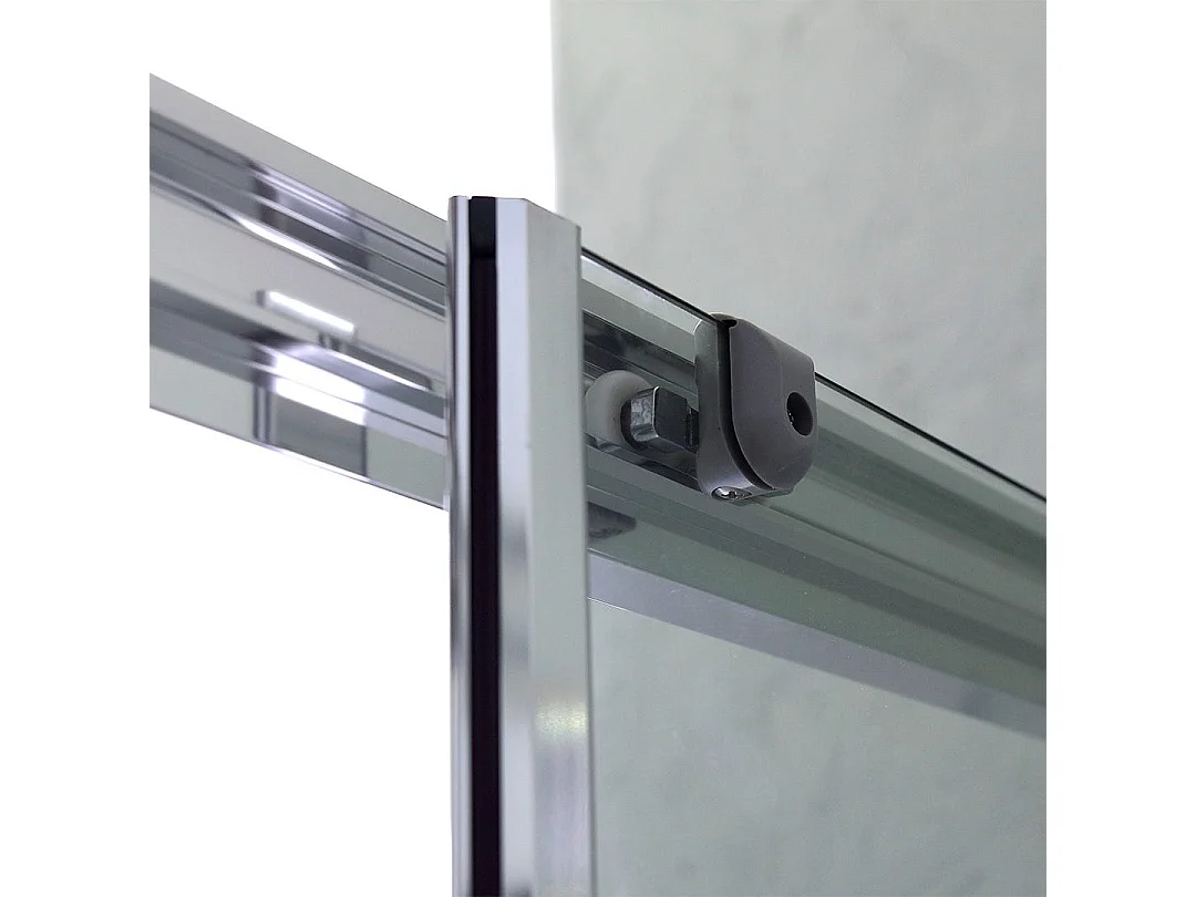 Cabine De Douche Transparente Carrée 80X80 Ouverture Coulissante Design Moderne