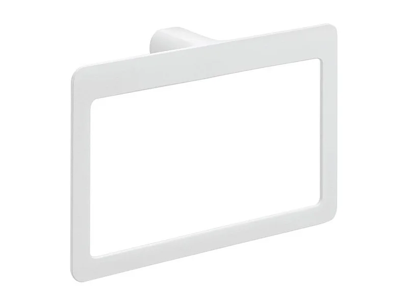 Porte-Serviettes Mural En Forme D'anneau Blanc Mat | Giacinto