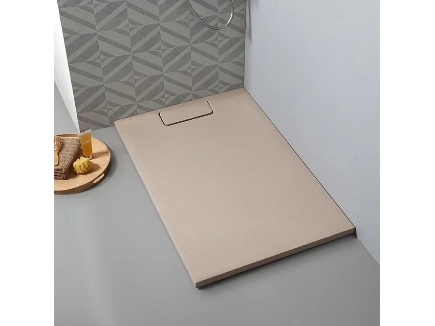 Receveur De Douche Résine 70X100 Effet Pierre Beige | Mart