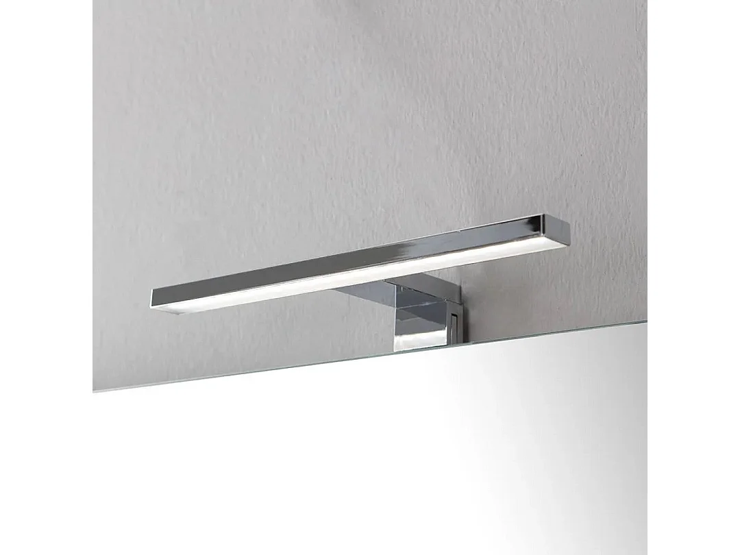 Armoire De Toilette Murale 100Cm Tiroir Sous Lavabo Gris Lune  | Silvia