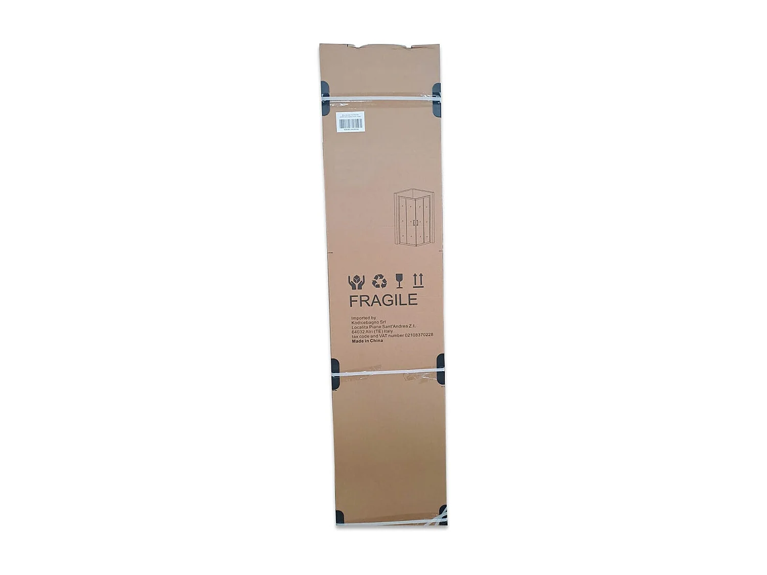 Cabine De Douche Carré 80X80 Avec Profils Blancs | Venere