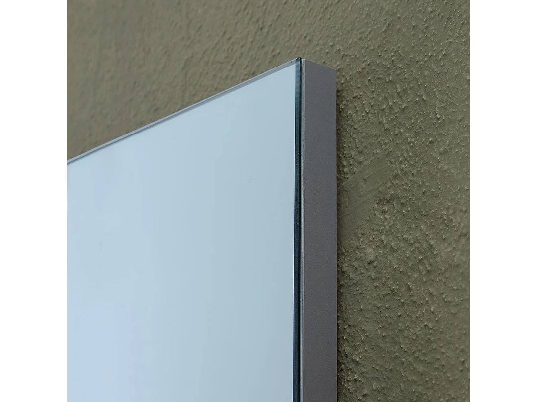 Meuble De Salle De Bain Suspendu De 80Cm A 2 Portes En Gris Moon | Silvia