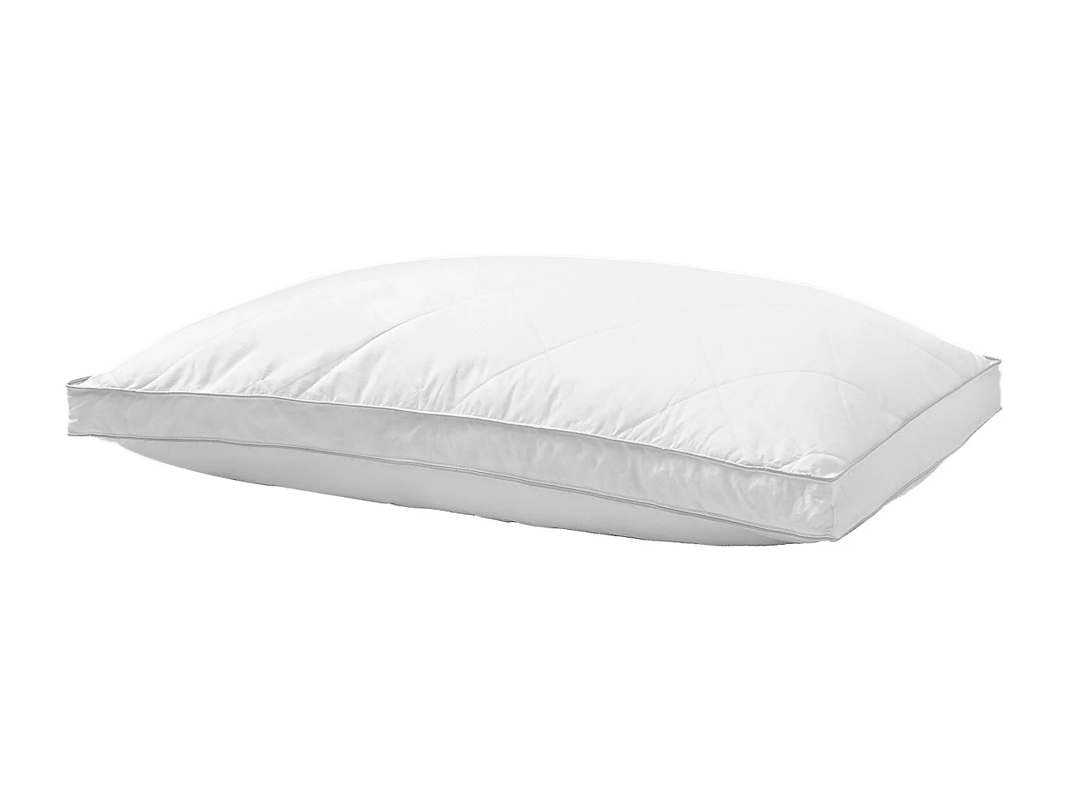 Oreiller en Duvet SucceBuy, Lot de 2, 76 x 50 cm, avec Housse en Coton, Garnissage en Duvet et Plume d'Oie et Fibre Synthétique, Bon Maintien, Confort Optimal