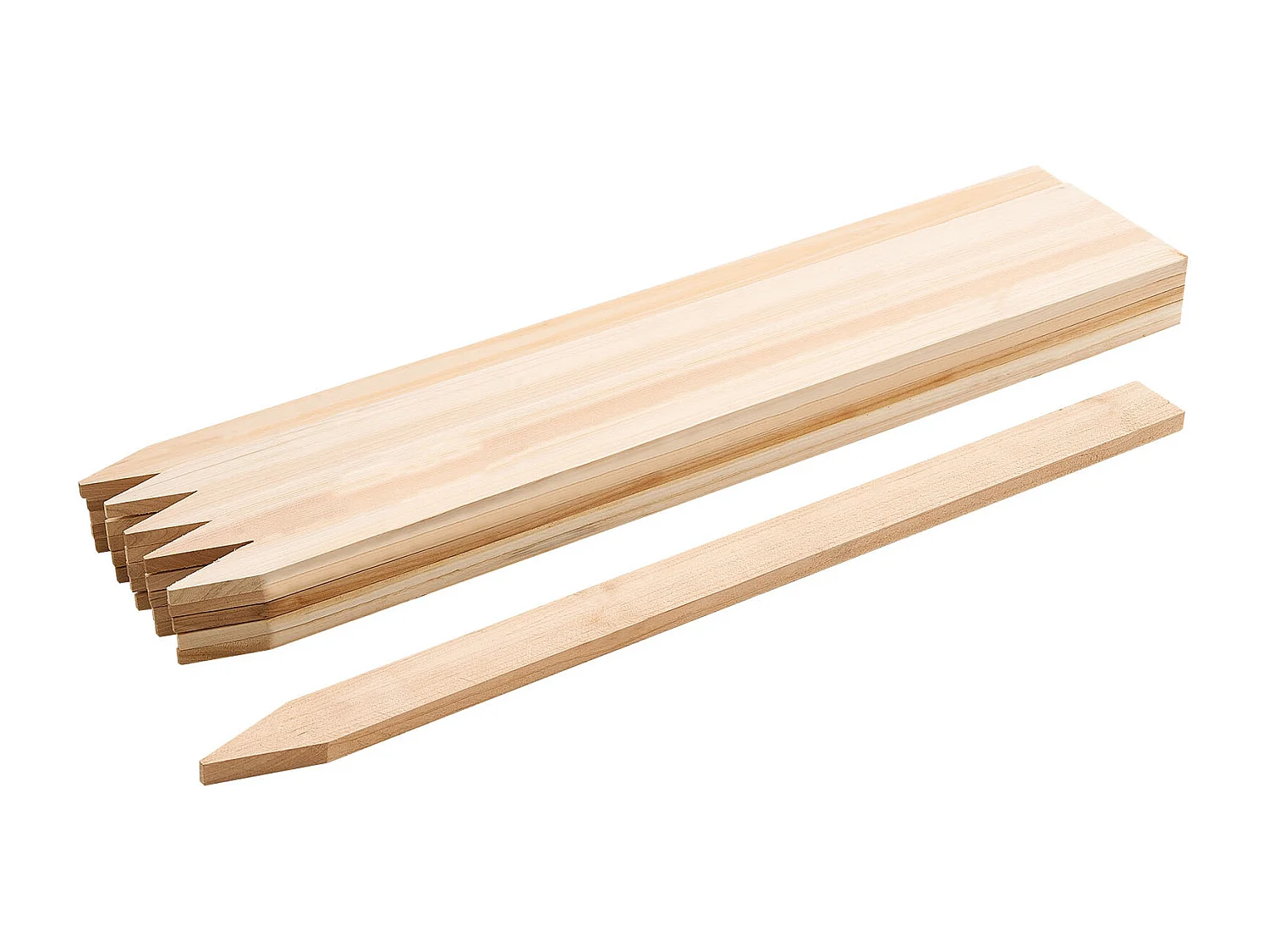 Tuinhek Palen SucceBuy in Hout, Set van 25, Houten Palen met Punt 1.27 x 3.81 x 91.44 cm, Palen voor Erosiebestendige Hekken, Afbakenen van Zones