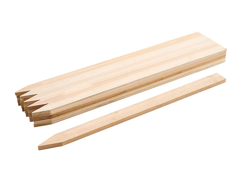 Piquets de Clôture Jardin SucceBuy en Bois, Lot de 25, Poteaux Bois à Pointe 1.27 x 3.81 x 91.44 cm, Piquets pour Clôtures Anti-érosion, Délimiter les Zones