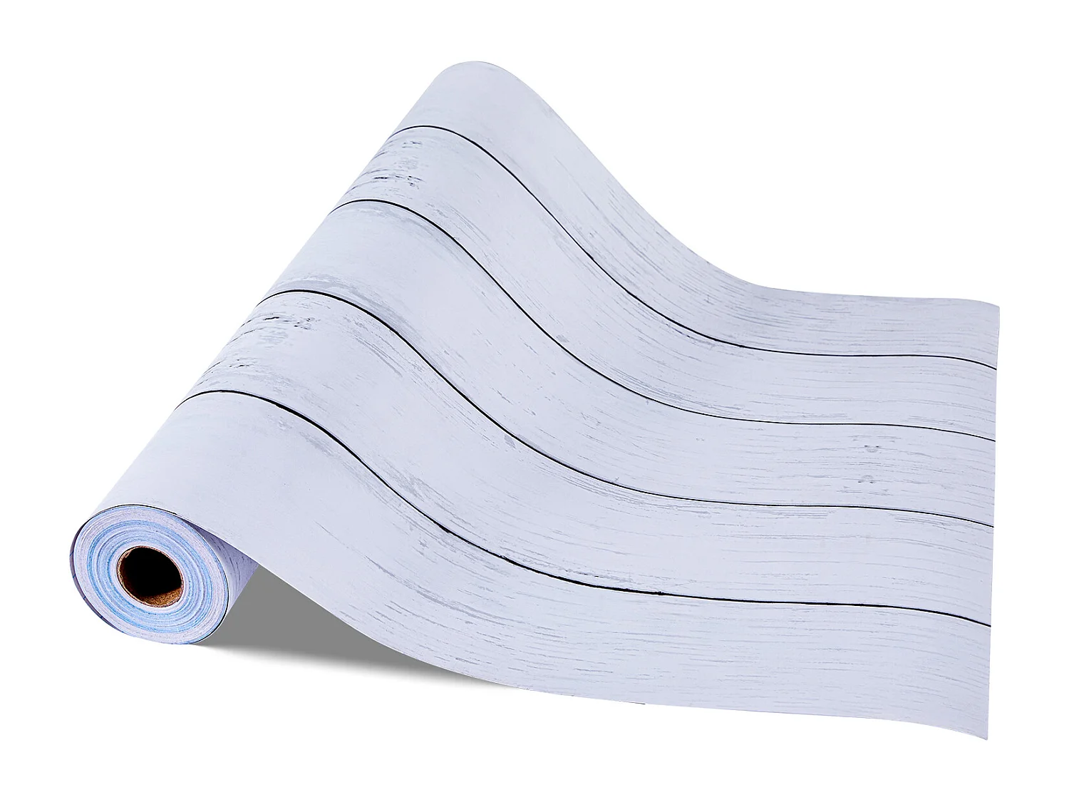 Papel Pintado Adhesivo de Pared SucceBuy, 45 cm x 15 m, Rollo Papel Pintado Autoadhesivo en Vinilo, Motivo Textura Madera Blanca, Impermeable