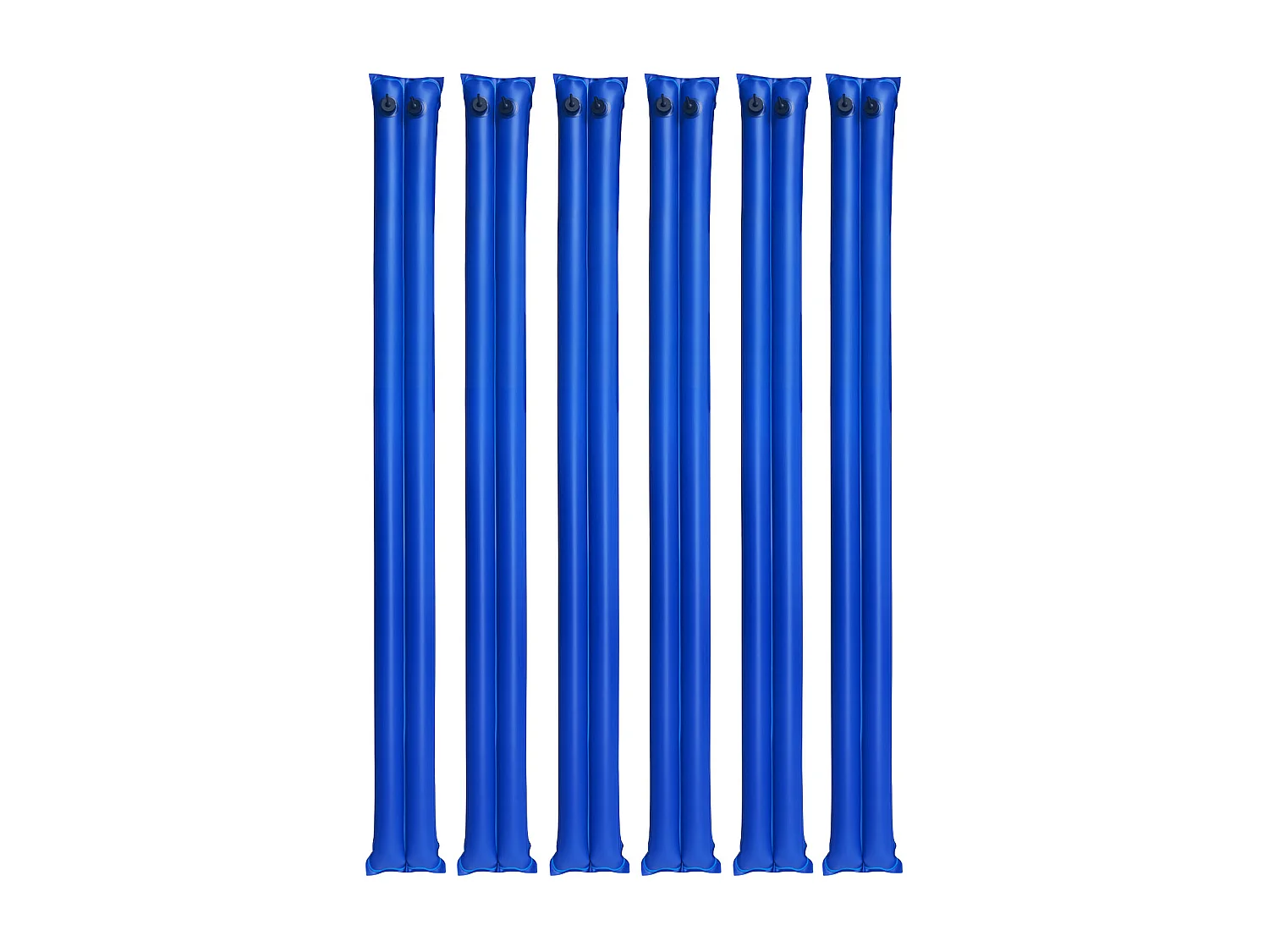 Waterzak SucceBuy voor Zwembadzeil, Set van 6, Waterballastzak Dubbele Kamer, 2,4 m, Geballaste Slangzakken PVC Dikte 0,4 mm, met Waterdichte Dop
