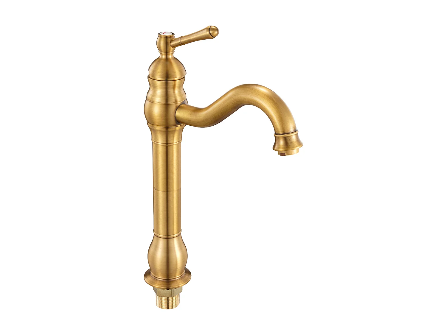 Gootsteen SucceBuy Kraan met Enkele Handgreep, Keuken Mengkraan in Massief Messing, 1 of 3 Gaten, Terugstroombeveiliging Ontwerp, met Drukknop Ontluchter