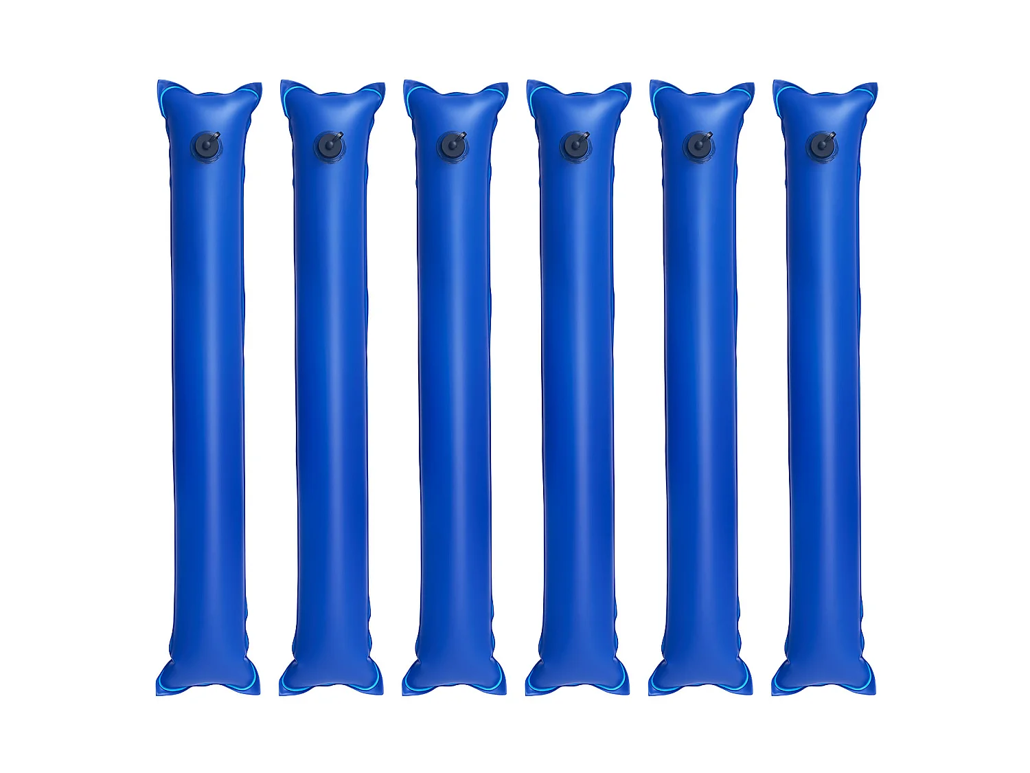 Sac à Eau SucceBuy pour Bâche de Piscine, Lot de 6, Sac de Lestage à Eau Chambre Simple, 1,2 m, Sacs en Tube Lestés PVC Épaisseur 0,4 mm, avec Bouchon Étanche