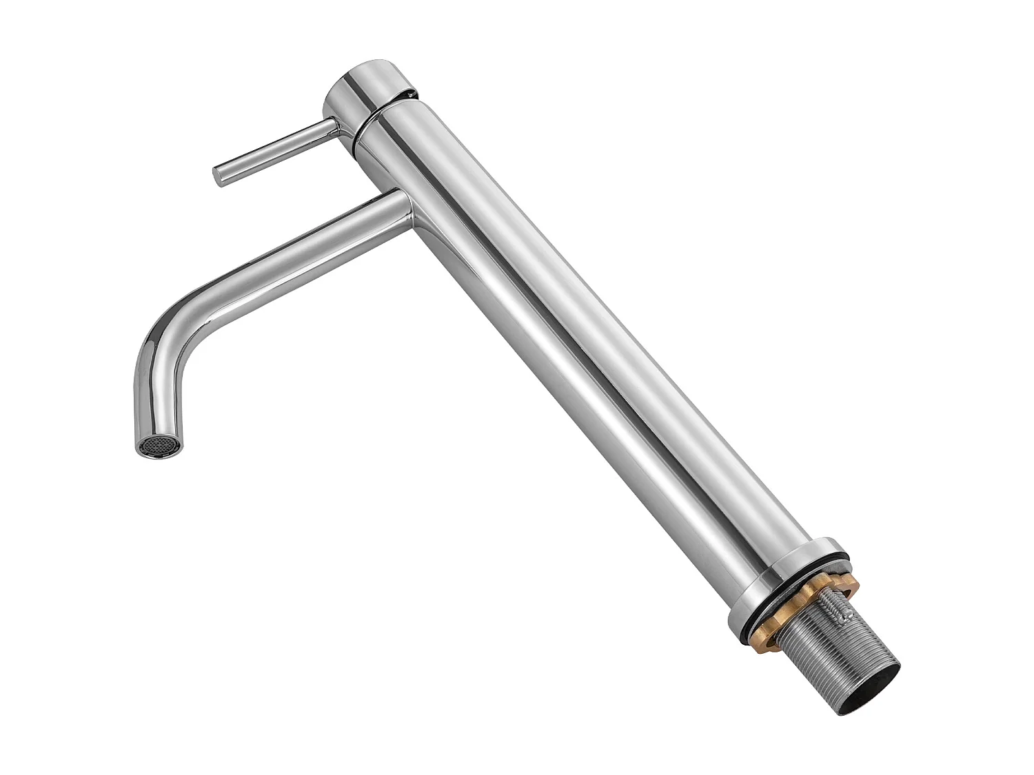 Gootsteen Kraan met Enkele Handgreep SucceBuy, Keuken Mengkraan met Hoge Boog, Waterkranen met 1 of 3 Gaten met Drukknop Ontluchter, voor Badkamer