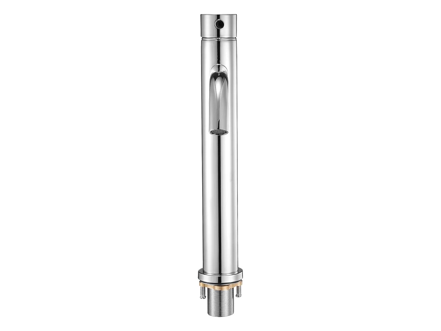 Robinet d'Évier à Poignée Unique SucceBuy, Mitigeur de Cuisine à Arc Élevé, Robinets d'Eau à 1 ou 3 Trous avec Bonde à Bouton-poussoir, pour Salle de Bain