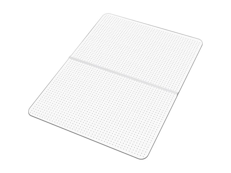 Bureau Stoel Mat SucceBuy van 121,9x91,4 cm, Vloerbescherming voor Tapijt, van Kunststof, Rechthoekig, Transparant, Antislip en Gemakkelijk Schoon te Maken