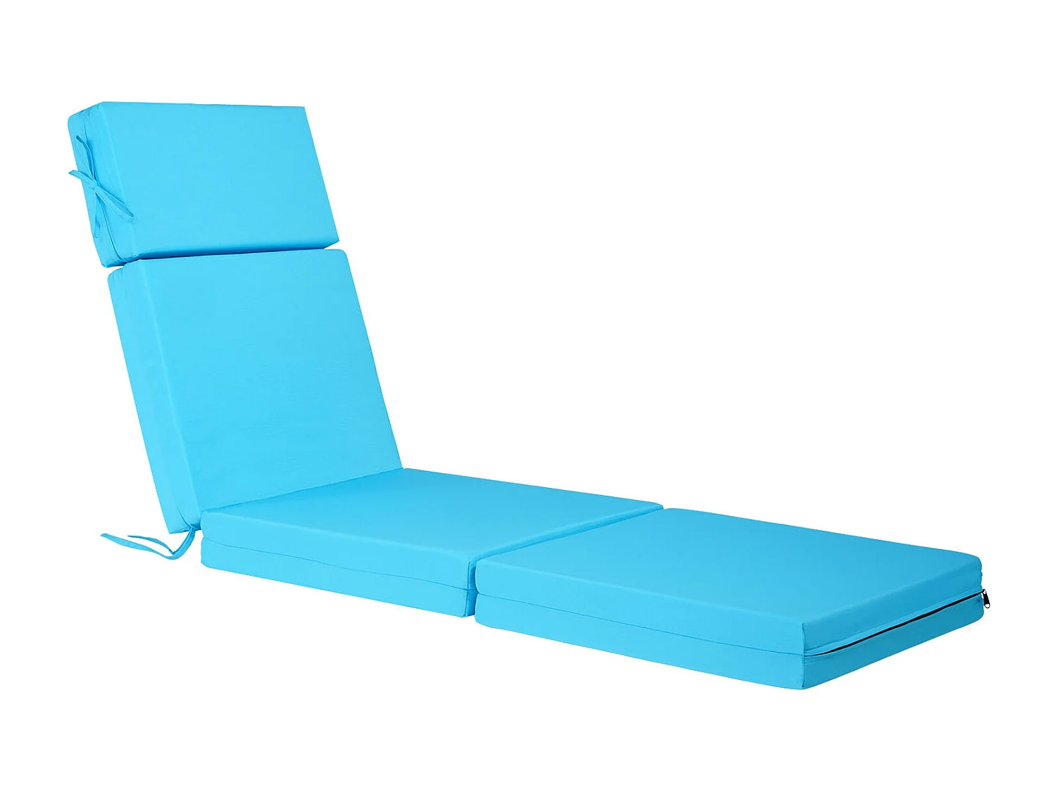 Liegestuhl-Kissen SucceBuy, 183x53,3 cm, Garten-Liegestuhl-Kissen, Set von 2, Wasserdicht Dick Beständig gegen Verblassen, mit Befestigungsbändern