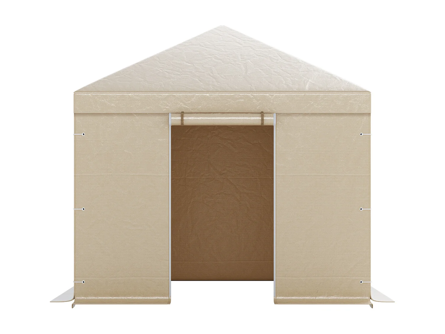 Funda de Gazebo Invierno SucceBuy, 3,05x3,05 m, Cubierta de Gazebo Techo Rígido Toda Estación, con Paneles Laterales, Ventanas de Malla, Material PE Alta Densidad
