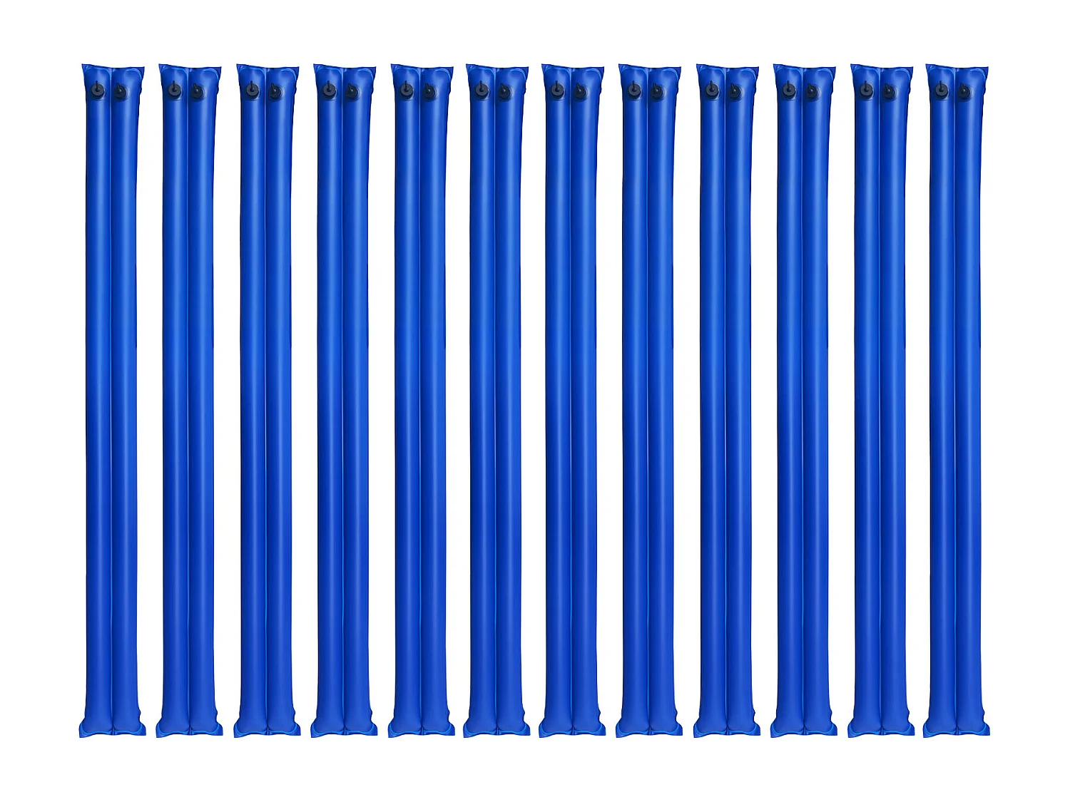 Waterzak SucceBuy voor Zwembadzeil, Set van 12, Dubbele Kamer Ballastzak, 2,4 m, Geballaste Slangzakken PVC Dikte 0,4 mm, met Schroefdop Waterdicht