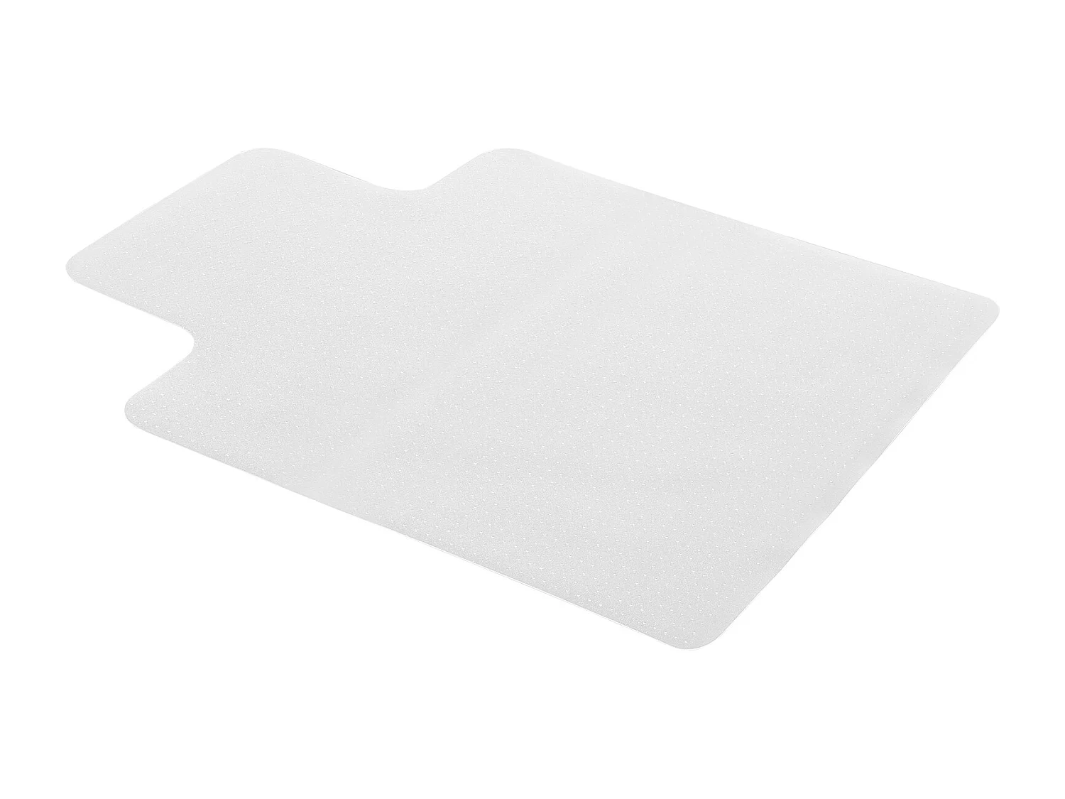 Tapis Chaise de Bureau SucceBuy avec Rebord de 121,9x91,4 cm, Tapis Protège-sol pour Moquettes à Poils Ras, Transparent, Antidérapant et Facile à Nettoyer