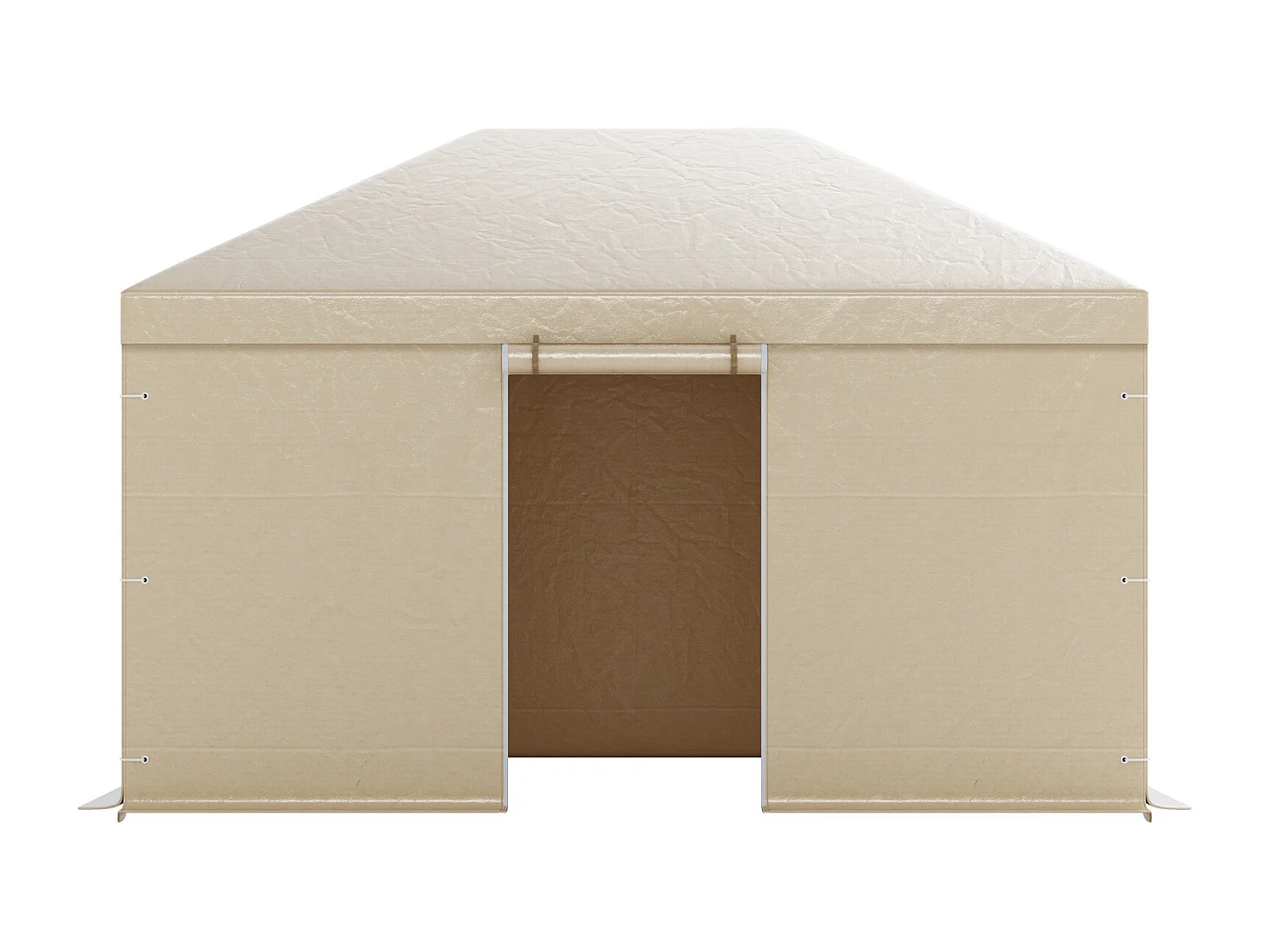 Capa de Gazebo Inverno SucceBuy, 3,1x4,4 m, Cobertura para Gazebo com Teto Rígido Todas as Estações, com Paredes Laterais, Janelas de Rede