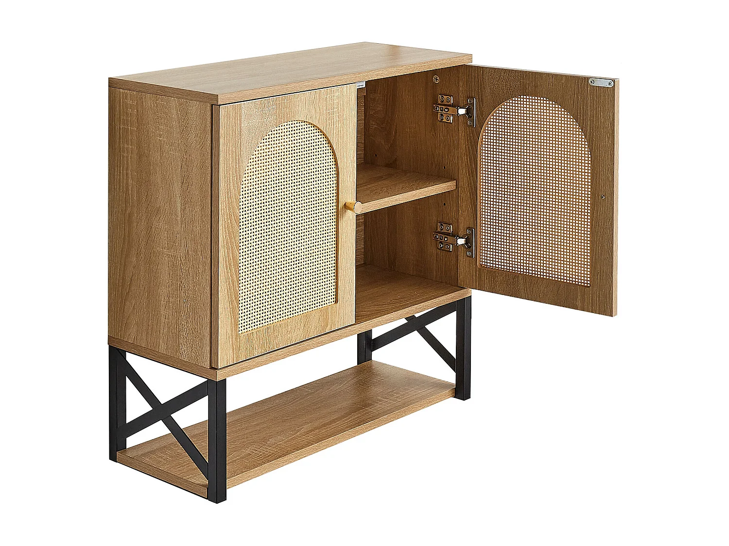 Mobile da Bagno a Parete SucceBuy, con 2 Ante e Ripiano Regolabile, Armadietto Medicinale da Riposto sopra il Water, per Lavanderia