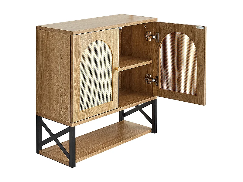 Mobile da Bagno a Parete SucceBuy, con 2 Ante e Ripiano Regolabile, Armadietto Medicinale da Riposto sopra il Water, per Lavanderia