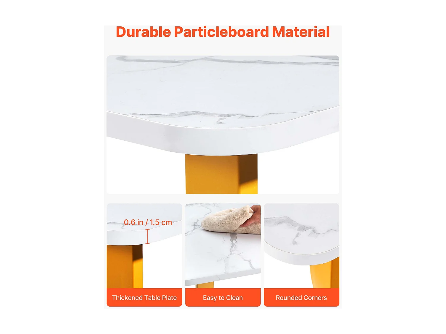 Directiebureau SucceBuy 160 x 80 cm, Grote Moderne Computertafel, Studiebureau in Q195 Staal en Spaanplaten, Belasting 158 kg, Wit