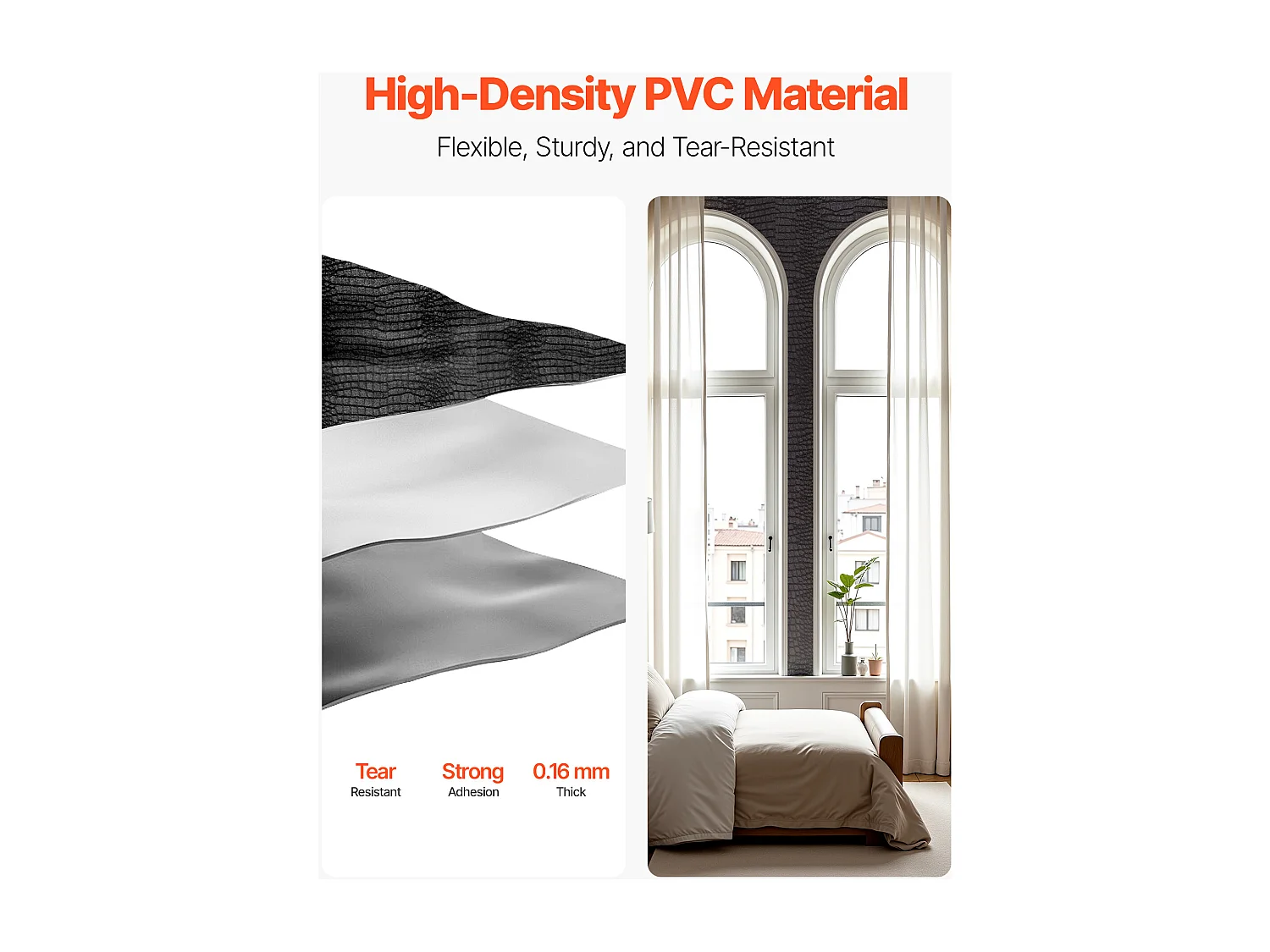 Papel Pintado Adhesivo de Pared SucceBuy, 40 cm x 10 m, Rollo Papel Pintado Autoadhesivo Vinilo, Motivo Textura Agrietada Negra, para Revestimiento de Pared