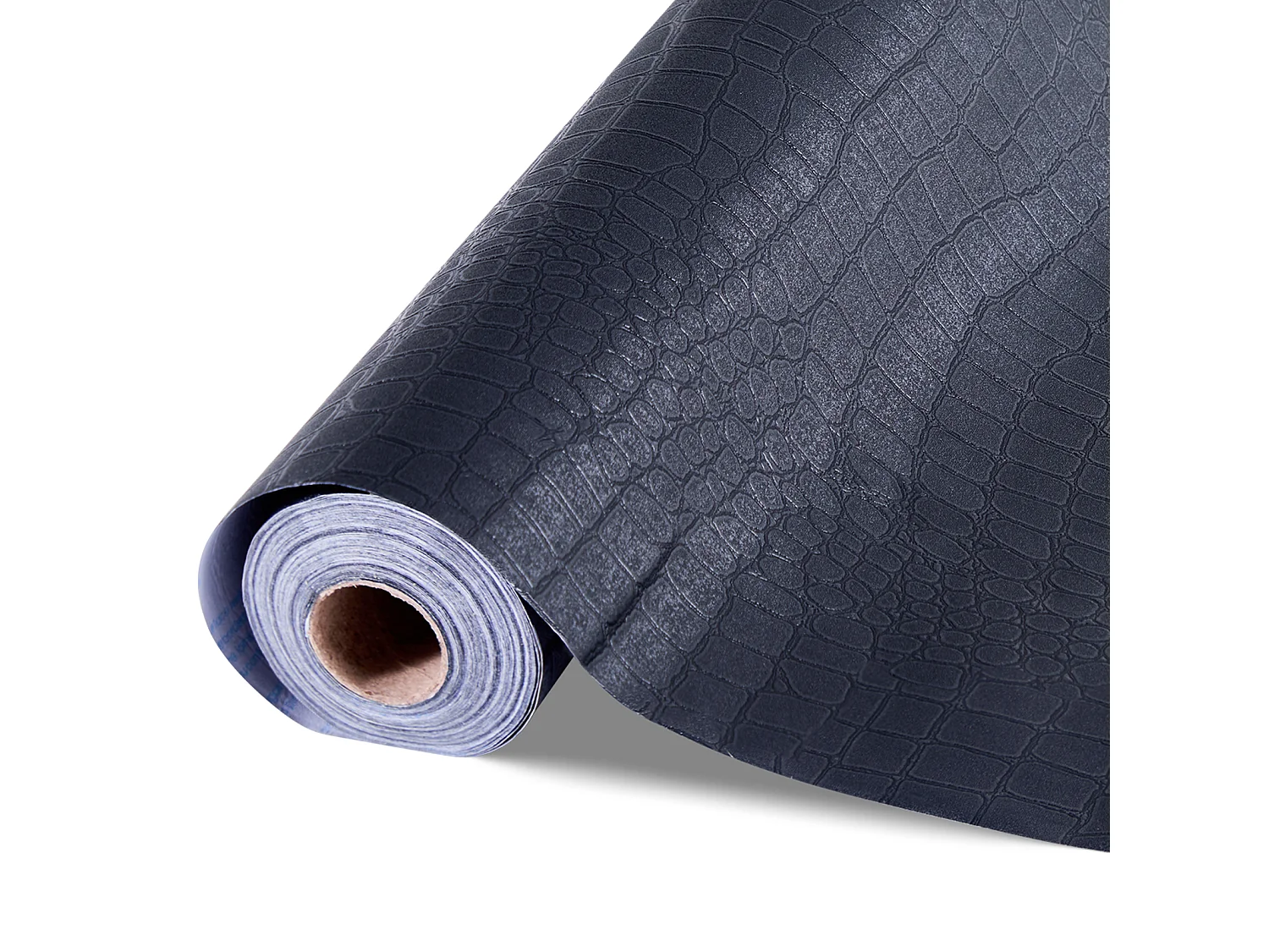 Papier Peint Adhésif Mural SucceBuy, 40 cm x 10 m, Rouleau Papier Peint Autocollant Vinyle, Motif Texture Craquelée Noire, Imperméable, pour Revêtement Mural