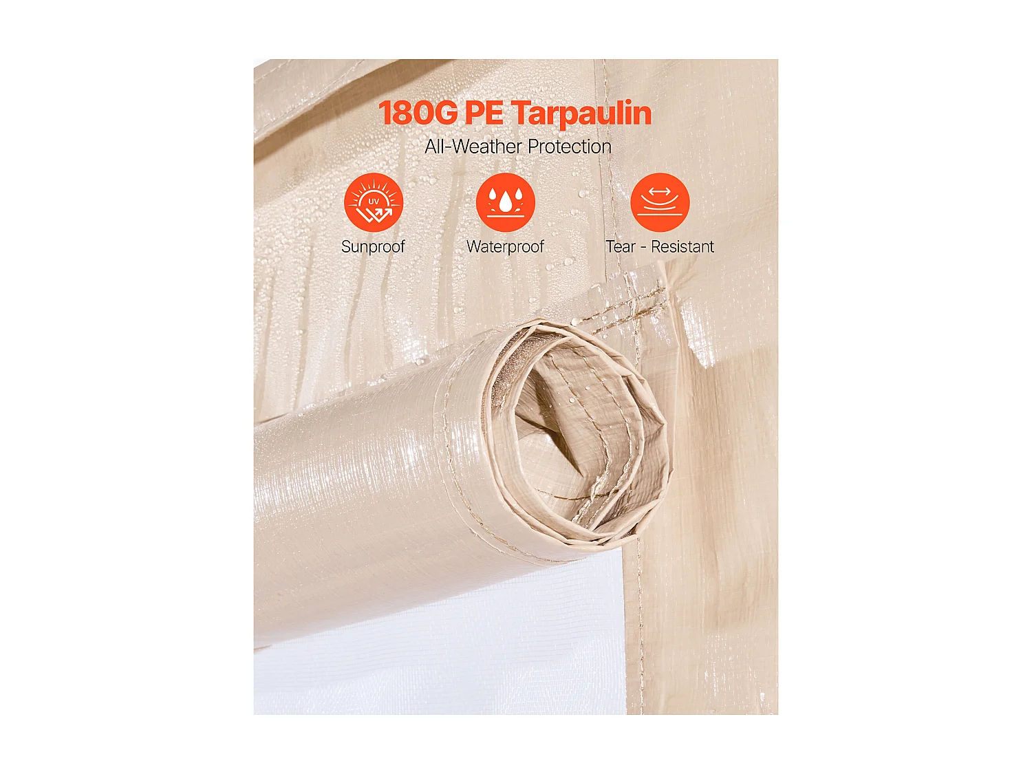 Parois Latérales de Housse de Gazebo Hiver SucceBuy, 3,1x3,6 m, Couverture de Gazebo de Toutes Saisons, avec Fenêtres en Maille, Matériau PE de Haute Densité