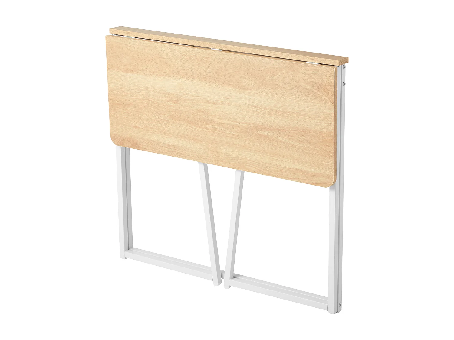 Bureau d'Ordinateur SucceBuy Pliant 80 cm, Table de Bureau Informatique Pliable pour Petits Espaces, Poste de Travail en Panneau de Particules Robuste