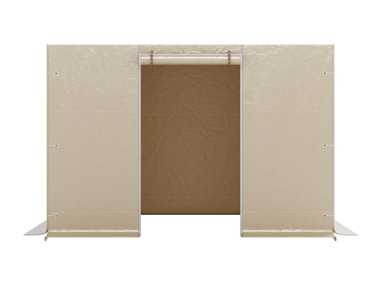 Paredes Laterais para Capa de Gazebo Inverno SucceBuy, 2,9x2,9 m, Cobertura para Gazebo para Todas as Estações, com Janelas de Rede, Material PE de Alta Densidade