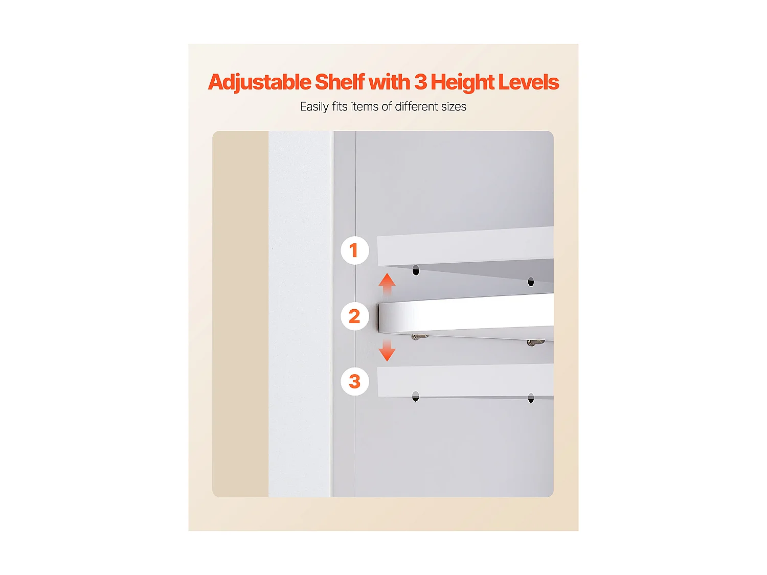 Armoire Murale de Salle de Bain SucceBuy, 2 Portes et Étagère Réglable, Armoire à Pharmacie au-dessus des Toilettes, Organisateur Suspendu pour Buanderie