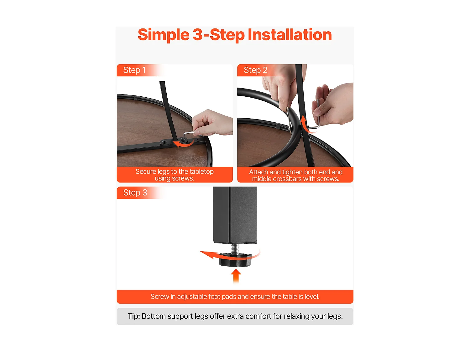 Ronde Bartafel SucceBuy, 60x101 cm, Hoge Bistrotafel voor Buiten, met Blad, Robuuste Metalen Constructie, Tuinmeubilair voor Patio, Terras