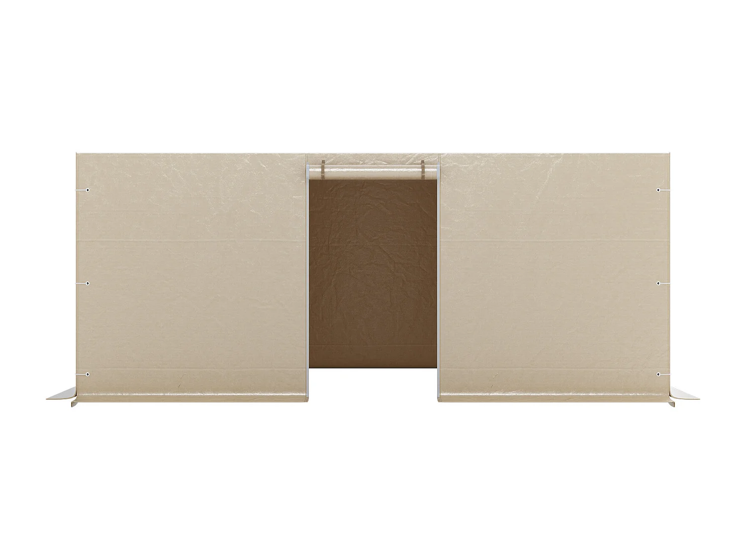 Boczne Ściany dla Pokrowca na Altankę Zima SucceBuy, 3,44x4,66 m, Pokrycie na Altankę na Wszystkie Sezony, z Oknami z Siatki, Materiał PE Wysokiej Gęstości