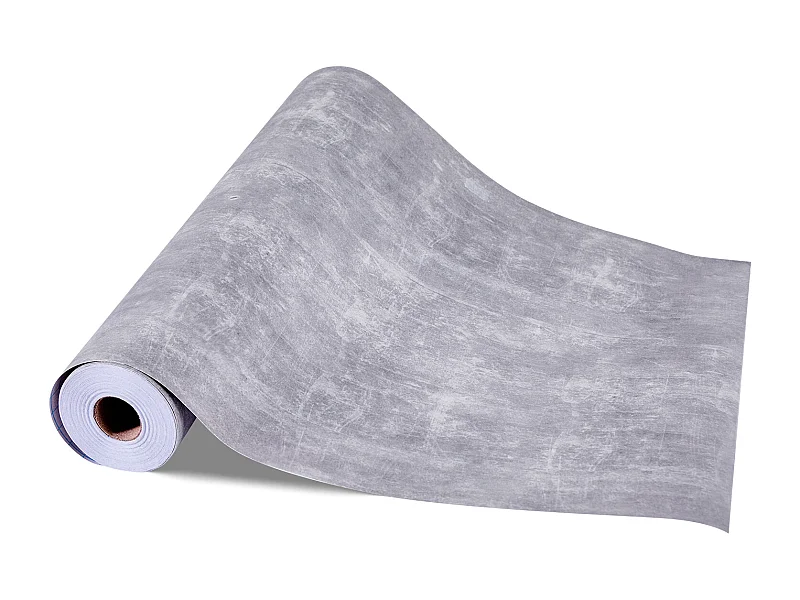 Tapete Selbstklebend Wand SucceBuy, 40 cm x 15 m, Rolle Selbstklebende Tapete in Vinyl, Stil Industrie Dunkelgrau, Wasserdicht, für Wandverkleidung